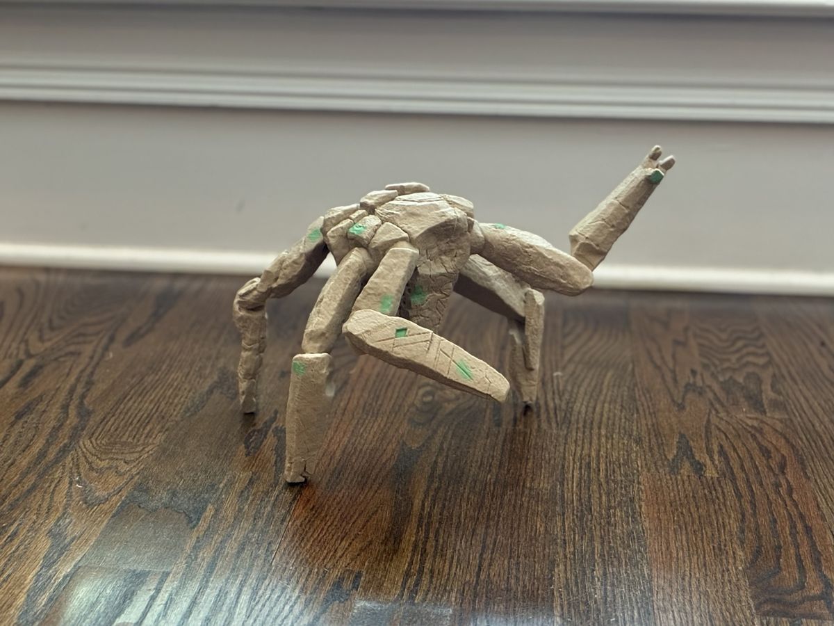 3D-printed figurine of Rocky from Project Hail Mary